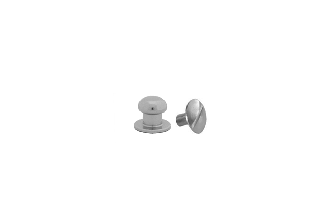 Mini Button Head Stud & Screw Bright Nickel Plate