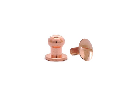 Medium Button Head Stud & Screw Copper Plate