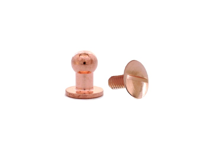 Large Button Head Stud & Screw Copper Plate