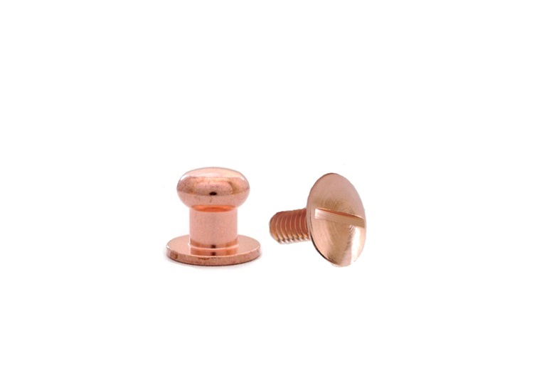Small Button Head Stud & Screw Copper Plate