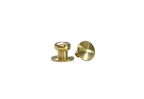 Extra Small Button Head Stud & Screw Solid Brass