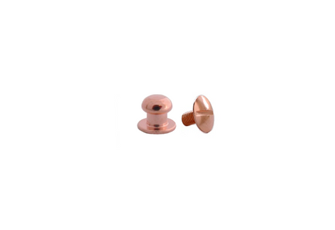 Mini Button Head Stud & Screw Copper Plate