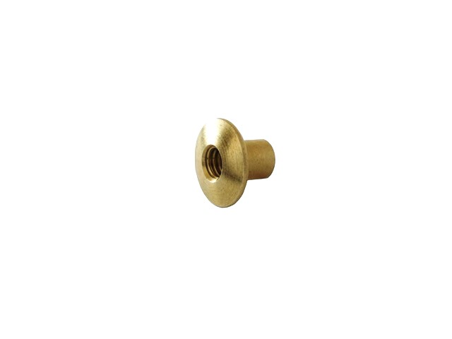 1/8" 3.1MM Chicago Post Hole Through Solid Brass