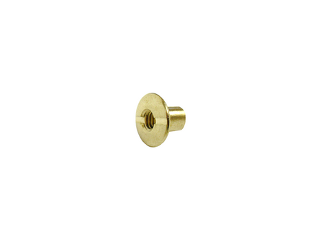 1/4" 6.3MM Chicago Post Hole Through Slotted Solid Brass